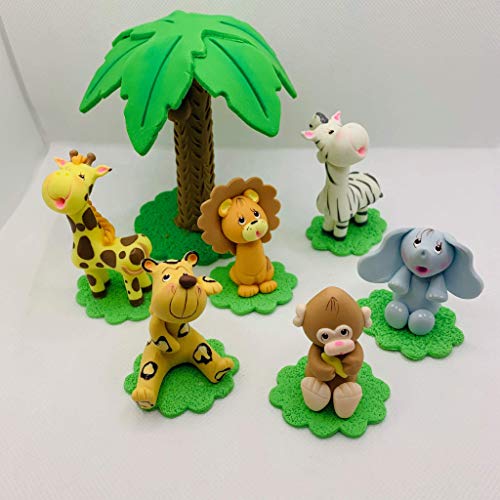 Algopix Similar Product 20 - Jungle Set.Cake Topper.