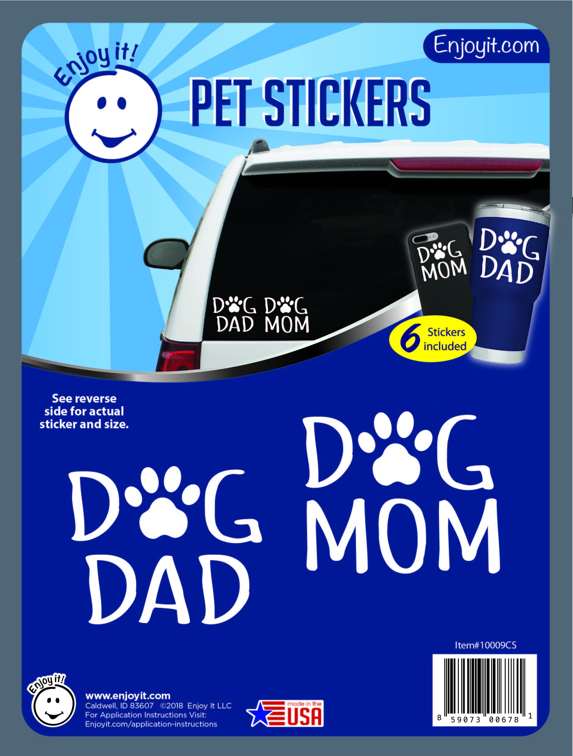 Algopix Similar Product 20 - Enjoy It Dog Mom and Dog Dad with Paw