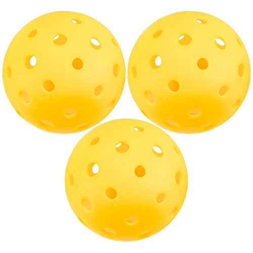Algopix Similar Product 13 - Yellow Pickleballs Bulk Set of 75mm