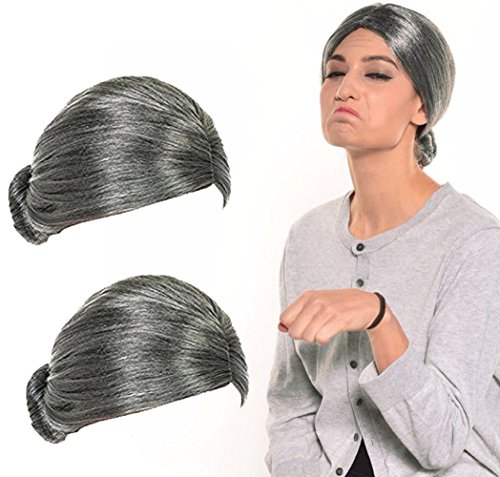 Algopix Similar Product 1 - Old Lady Wig Costume Old Lady Wig