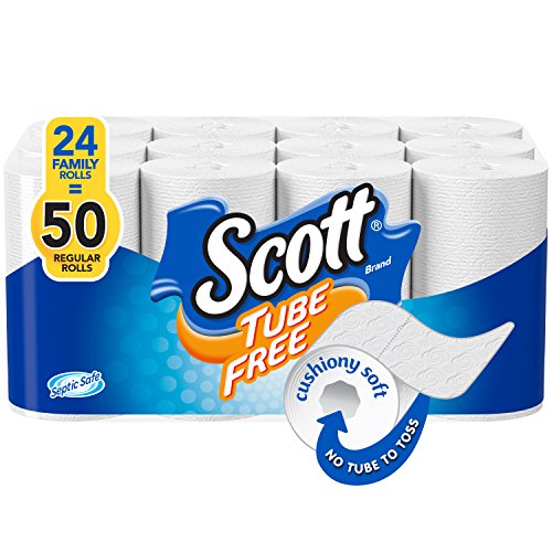 Algopix Similar Product 18 - Scott TubeFree Toilet Paper 24 Family