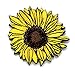 Algopix Similar Product 7 - Hand Painted Sunflower Brooch 