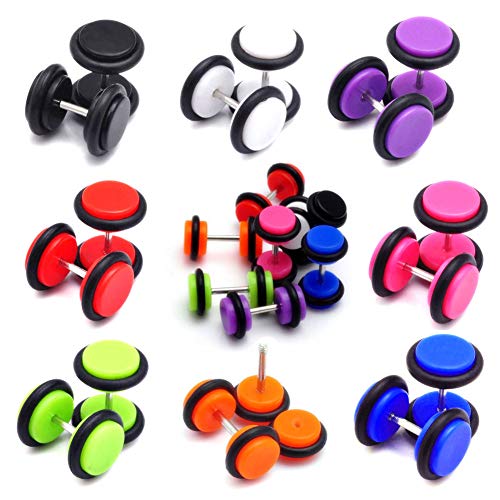 Algopix Similar Product 19 - NASAMA 8pair Acrylic Stud Earrings