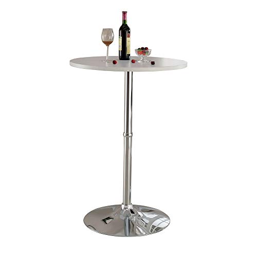Algopix Similar Product 9 - Benjara Wood And Metal Bar Table, White