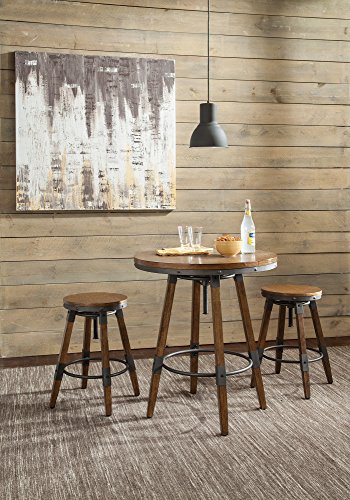 Algopix Similar Product 12 - Benzara BM168126 Round Bar Table Brown