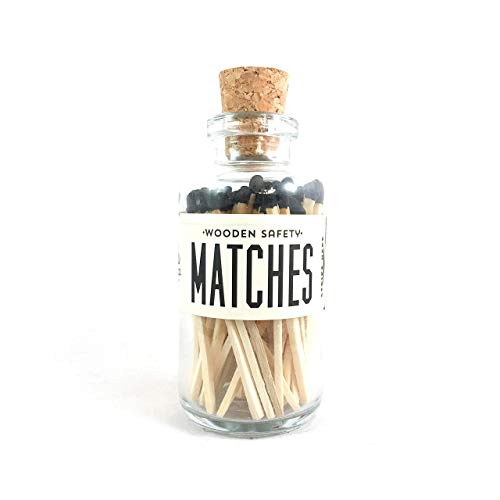 Algopix Similar Product 13 - Black Tip Colored Matches Match Sticks