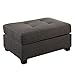 Algopix Similar Product 4 - Benjara Ottoman, Gray