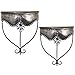 Algopix Similar Product 6 - HomeRoots Set of 2 Enticing Metal Wall