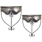 Algopix Similar Product 20 - HomeRoots Set of 2 Enticing Metal Wall