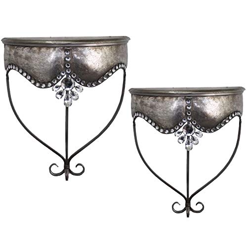 Algopix Similar Product 14 - HomeRoots Set of 2 Enticing Metal Wall