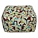 Algopix Similar Product 5 - Benjara Benzara Fabric Pouf Ottoman