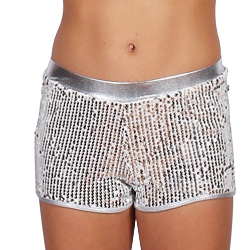 Algopix Similar Product 4 - Gia Mia Girls Sequin Dance Short Large