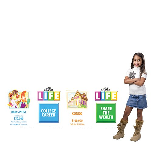 Algopix Similar Product 15 - 2 ft 10 in Hasbro Game of Life Card