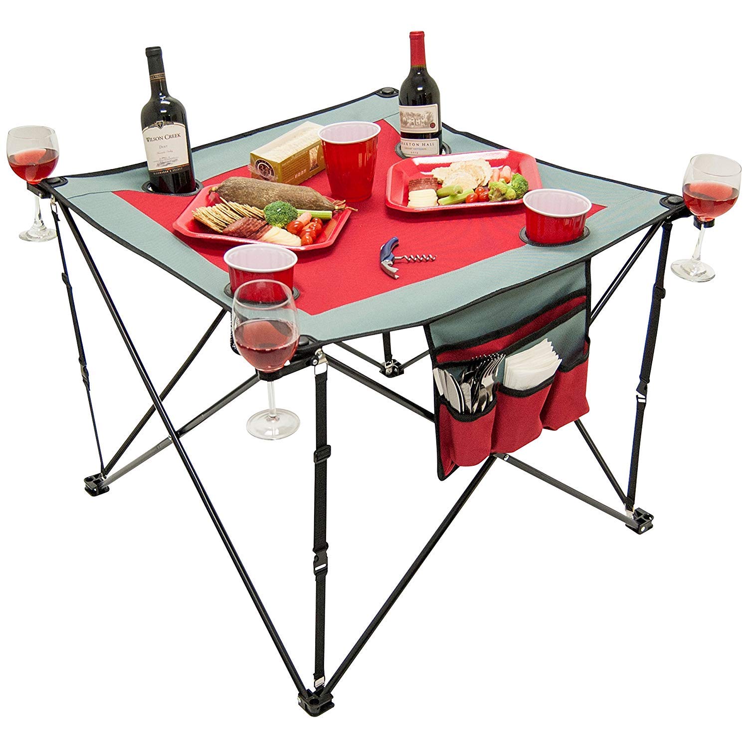 Algopix Similar Product 4 - Creative Outdoor Folding Wine Table 