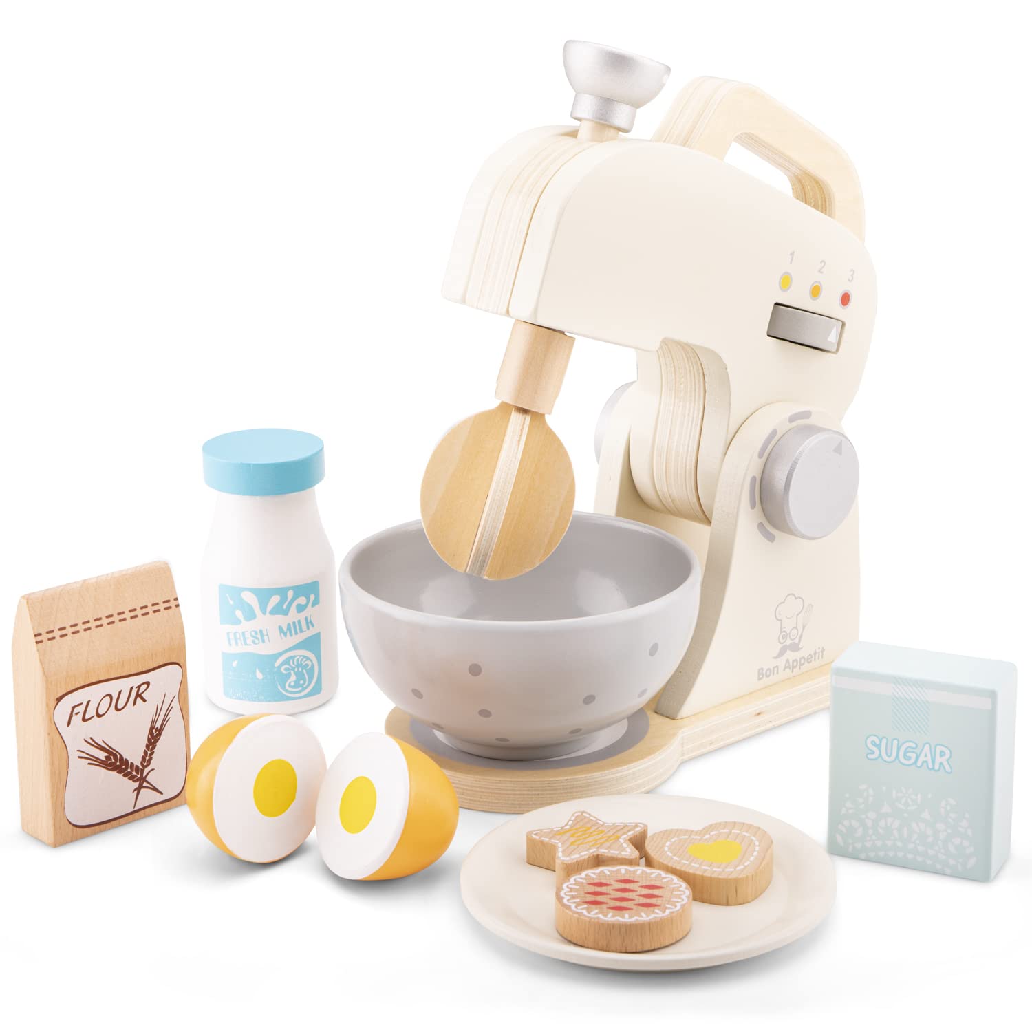 Algopix Similar Product 1 - New Classic Toys  White Wooden Mixer