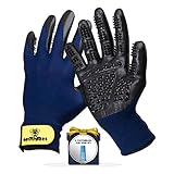 Algopix Similar Product 15 - Pet Grooming Gloves Deshedding Glove