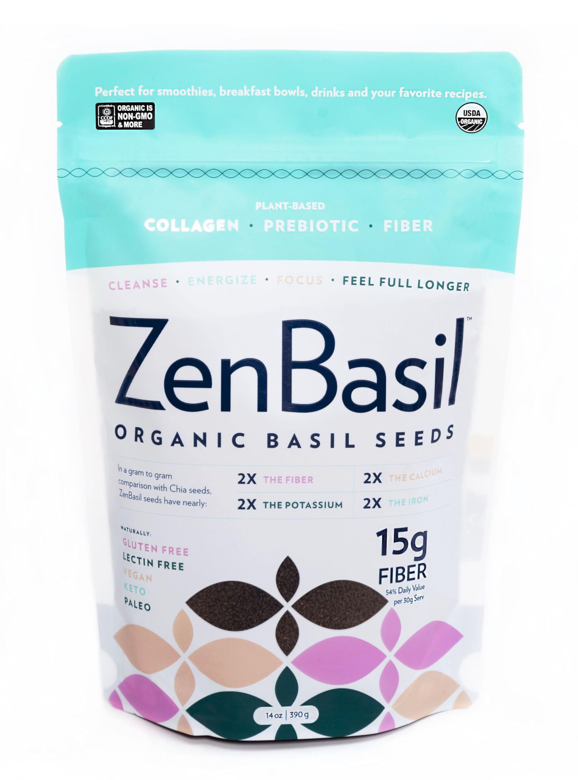Algopix Similar Product 4 - Zen Basil Seeds edible basil seeds