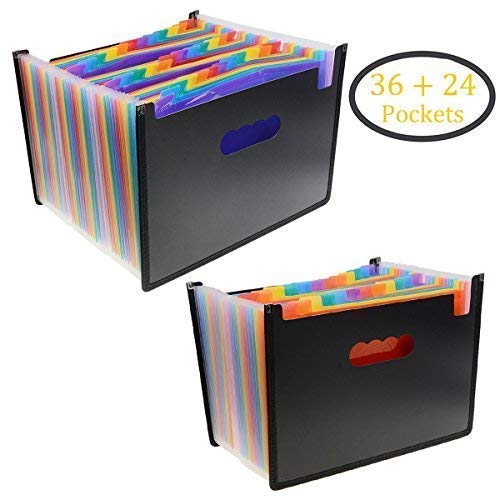 Algopix Similar Product 4 - Multicolored Expanding Files Folder24