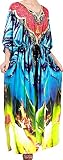 Algopix Similar Product 19 - LA LEELA Womens Maxi Kaftan Cover Up