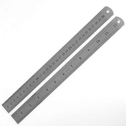 Algopix Similar Product 10 - 30 cm 12 Zoll Stahllineal Stahlmastab