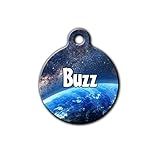 Algopix Similar Product 2 - Space dog tag Galaxy pet tag Stars