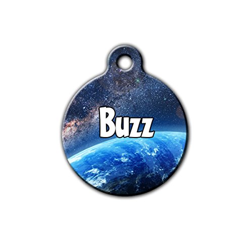 Algopix Similar Product 8 - Space dog tag Galaxy pet tag Stars
