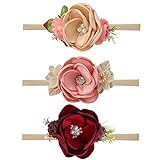 Algopix Similar Product 1 - CN Baby Girls Floral Headbands Nylon