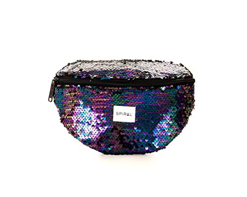 Algopix Similar Product 20 - Spiral Midnight Sequins Bum Bag Sport