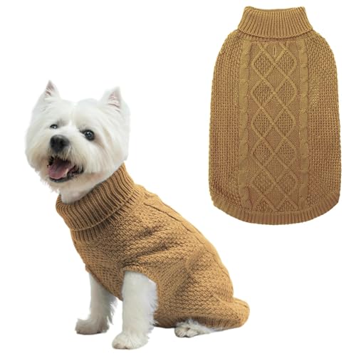 Algopix Similar Product 14 - Mihachi Turtleneck Dog Sweater Winter
