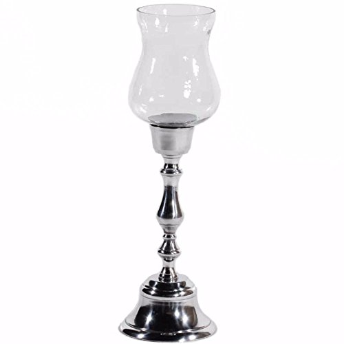 Algopix Similar Product 13 - Benjara Metal/Glass Candle Holder, Clear