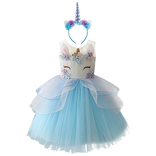Algopix Similar Product 8 - Baby Girls Flower Unicorn Costume