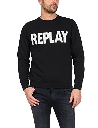 Algopix Similar Product 5 - Replay Bold Logo Mens Sweatshirt
