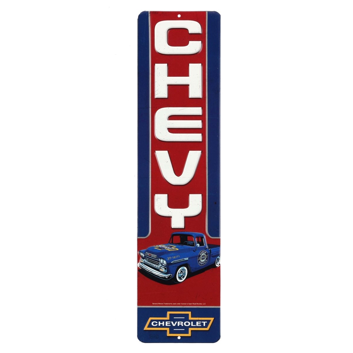 Algopix Similar Product 18 - Chevy Truck Vertical Embossed Metal