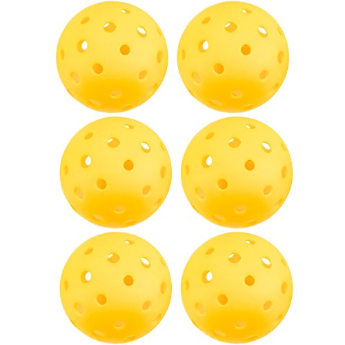 Algopix Similar Product 16 - Yellow Pickleballs Bulk Set of 75mm