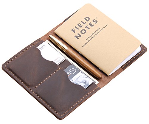 Algopix Similar Product 6 - Leather Journal Cover for Field Notes