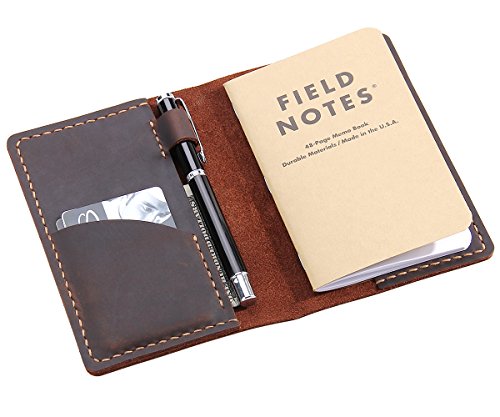 Algopix Similar Product 11 - Leather Journal Cover for Field Notes