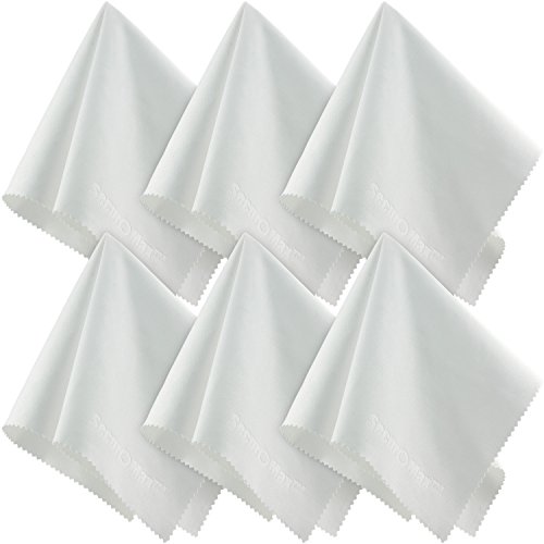 Algopix Similar Product 8 - White Microfiber Cleaning Cloth 12x12