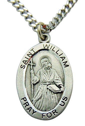 Algopix Similar Product 12 - Saint William Solid Pewter Medal 1 inch