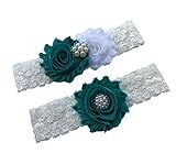 Algopix Similar Product 2 - Daddasprincess Teal wedding garter