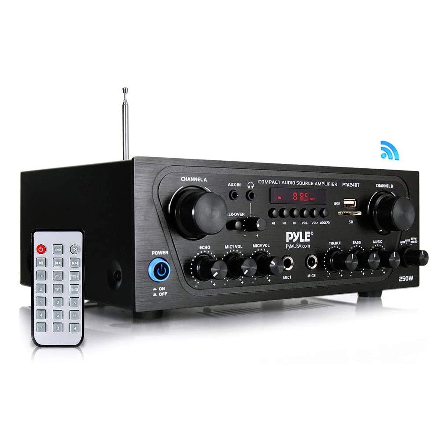 Algopix Similar Product 10 - Pyle Home PTA24BT 250Watt Compact
