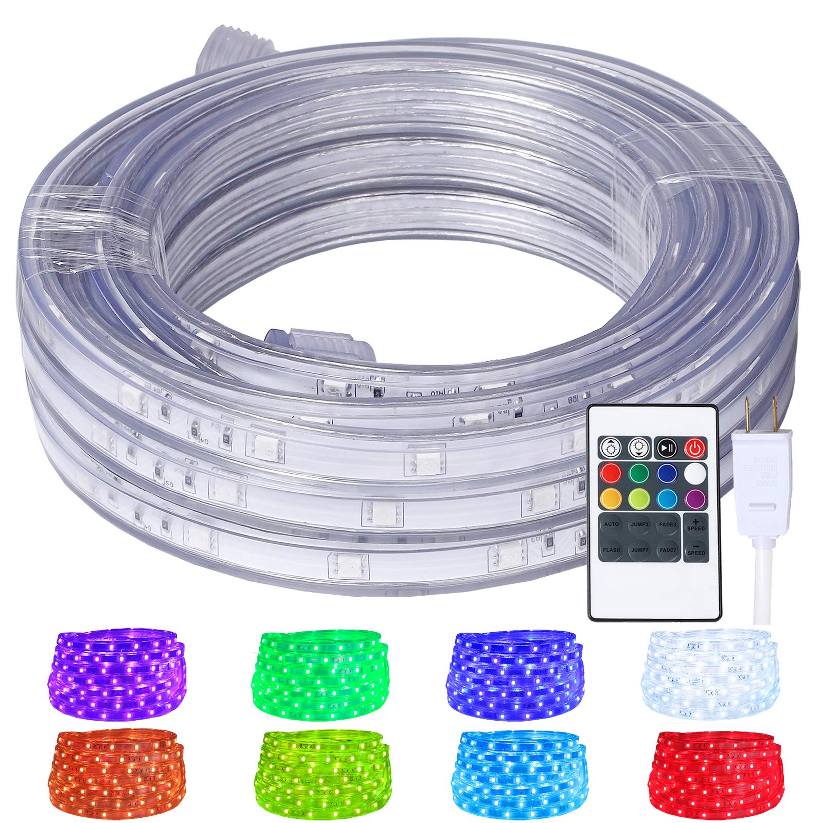 Algopix Similar Product 3 - Areful LED Rope Lights 164ft Flat