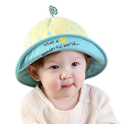 Algopix Similar Product 9 - LRKC Toddlers Dot Sun Hat Bucket Hat