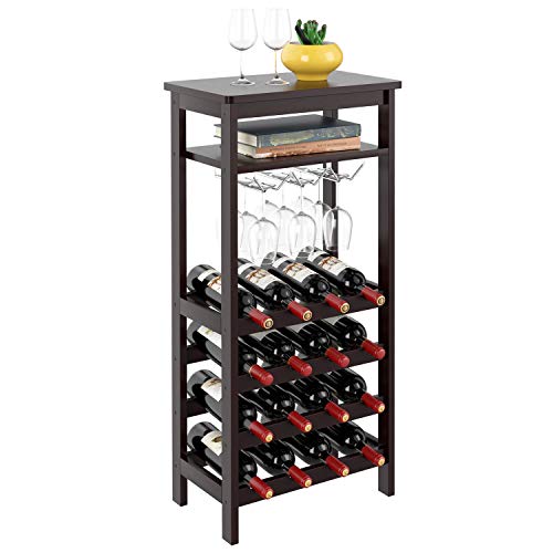 Algopix Similar Product 10 - Homfa Bamboo Wine Rack Free Standing