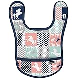 Algopix Similar Product 7 - Imagine Waterproof Bib - Unicorn Dreams