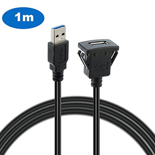 Algopix Similar Product 14 - USB Mount Cable USB Extension Flush