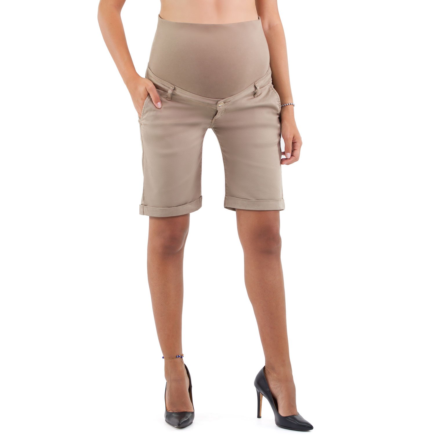 Algopix Similar Product 9 - Pisa Maternity Bermuda Shorts Cool
