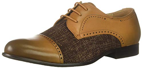 Algopix Similar Product 1 - Zanzara Mens Page Oxford Cognac 10 M