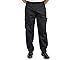 Algopix Similar Product 16 - KNG Black Baggy Cargo Chef Pants for