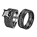 Algopix Similar Product 18 - His and Hers Wedding Ring Sets Couples