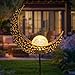Algopix Similar Product 8 - HOMEIMPRO Moon Solar Lights Outdoor
